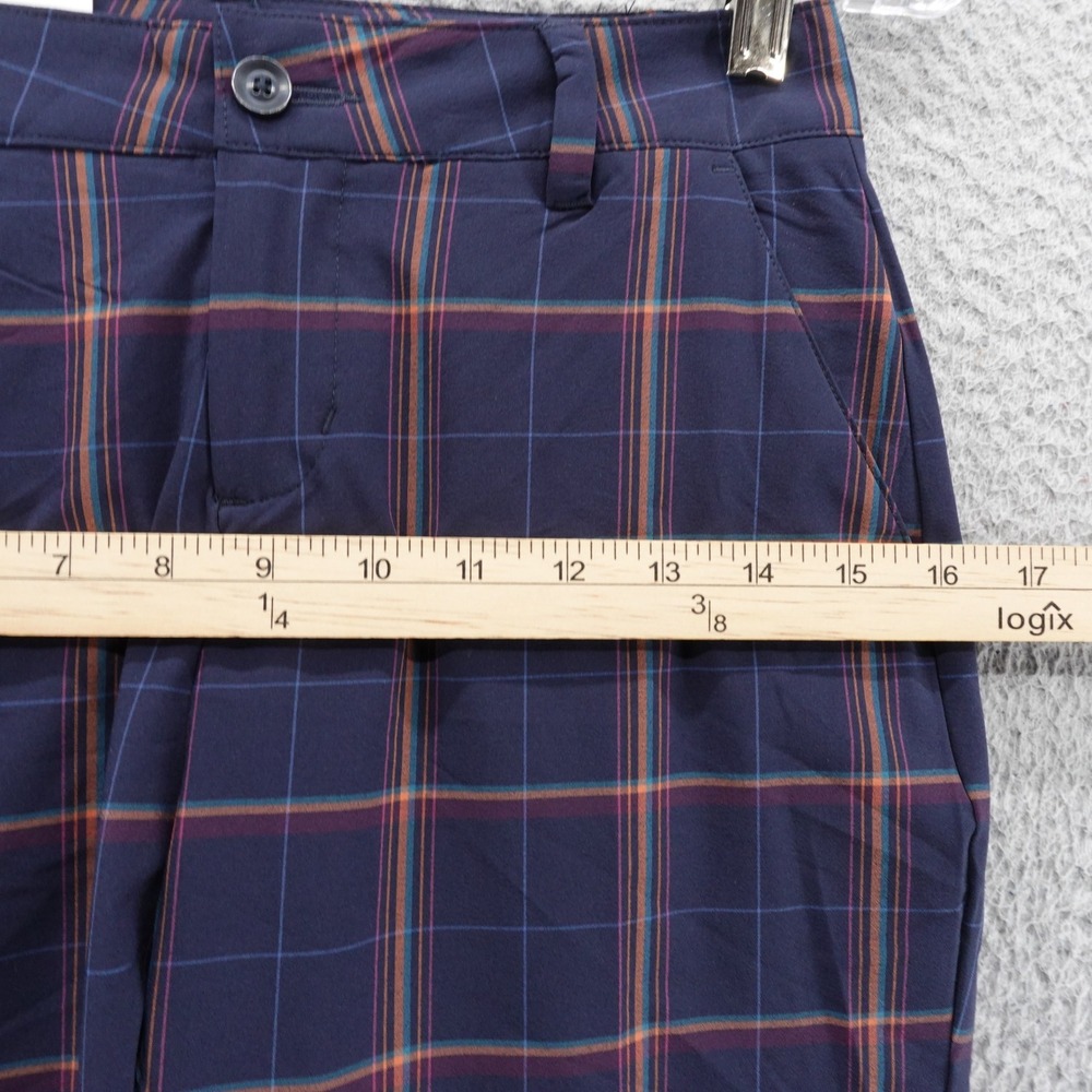 Walter Hagen Clubhouse Plaid Golf Pants Womens 0 Dark Navy Blue WGH15413YD NEW - Picture 10 of 16